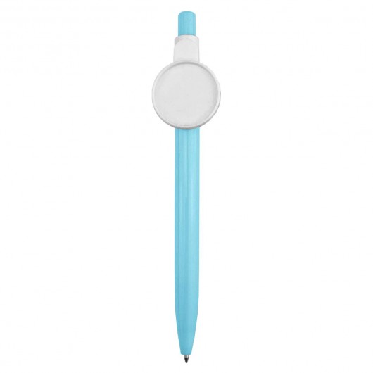 Light Blue Button Badge Pens